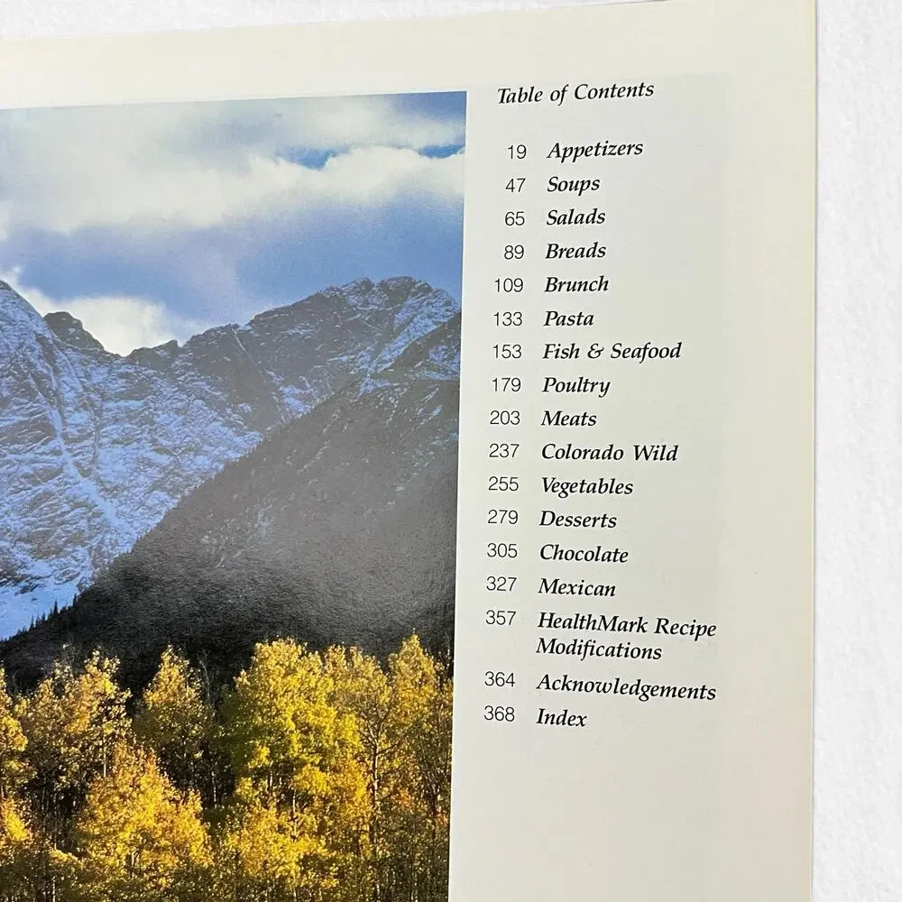 Creme de Colorado Cookbook 1987 Junior League Of Denver Recipes Hardcover Vtg